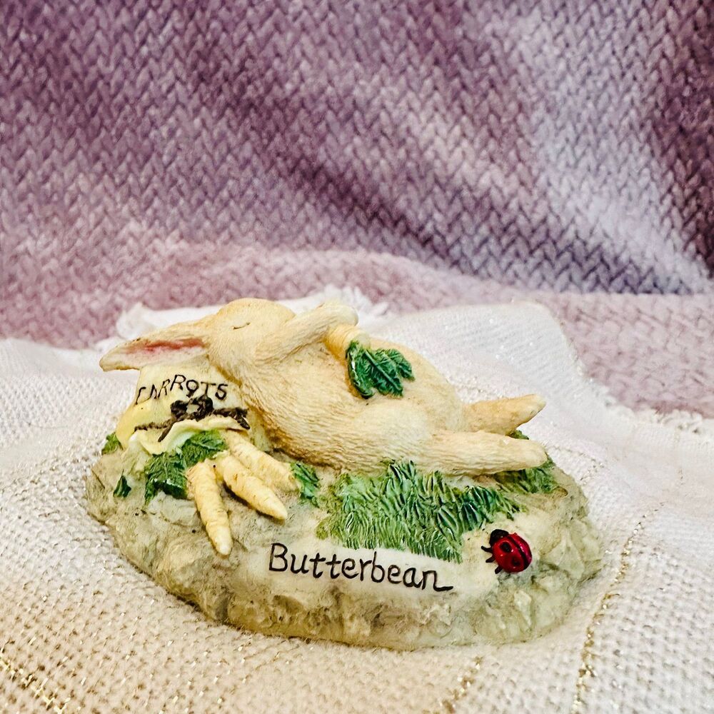 Vintage Butterbean Napping Rabbit Figurine